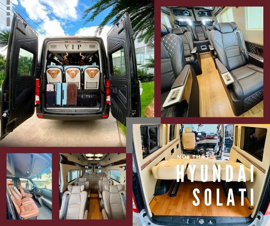 Nội thất Hyundai Solati đẳng cấp, tiện nghi