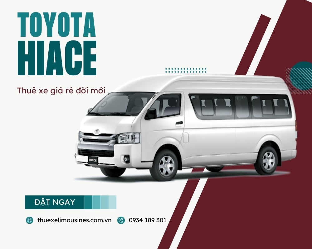 Toyota Hiace phiên bản màu trắng thanh lịch