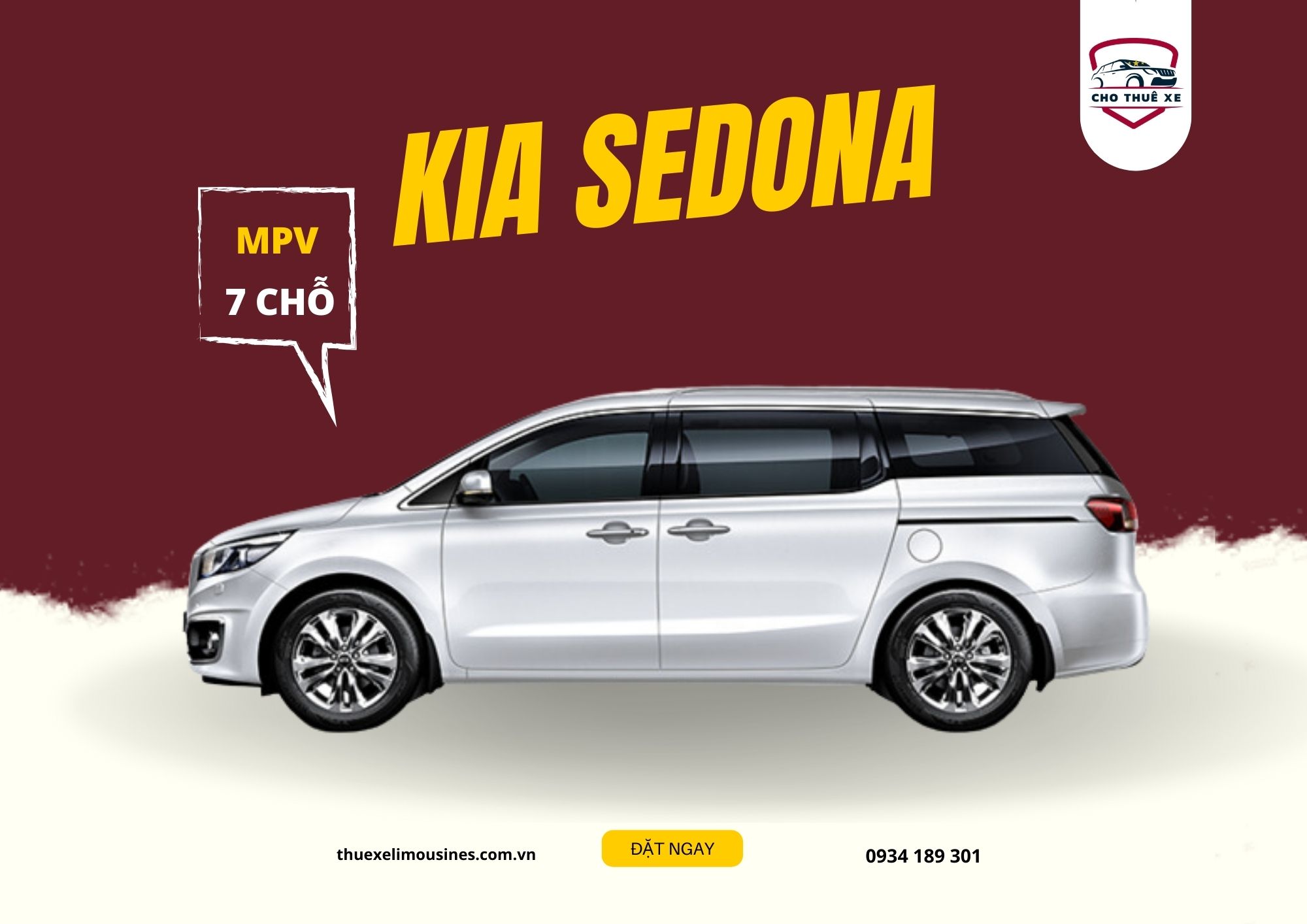 Xe Kia Sedona phên bản màu trắng