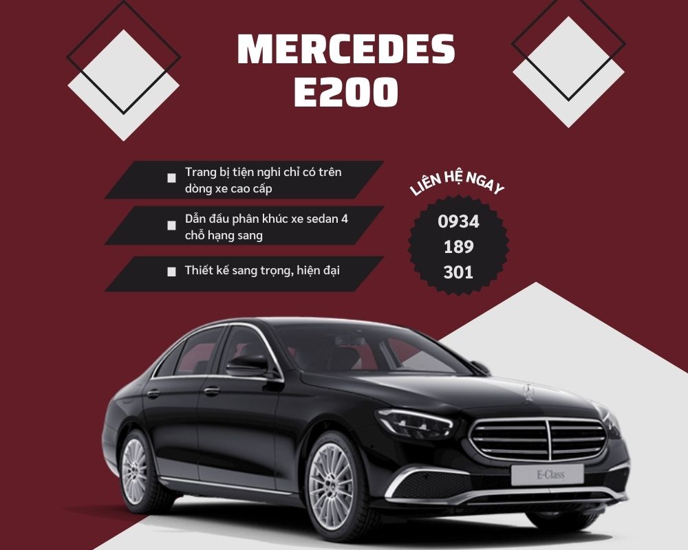 Xe Mercedes E200 bản màu đen Obsidian sang trọng
