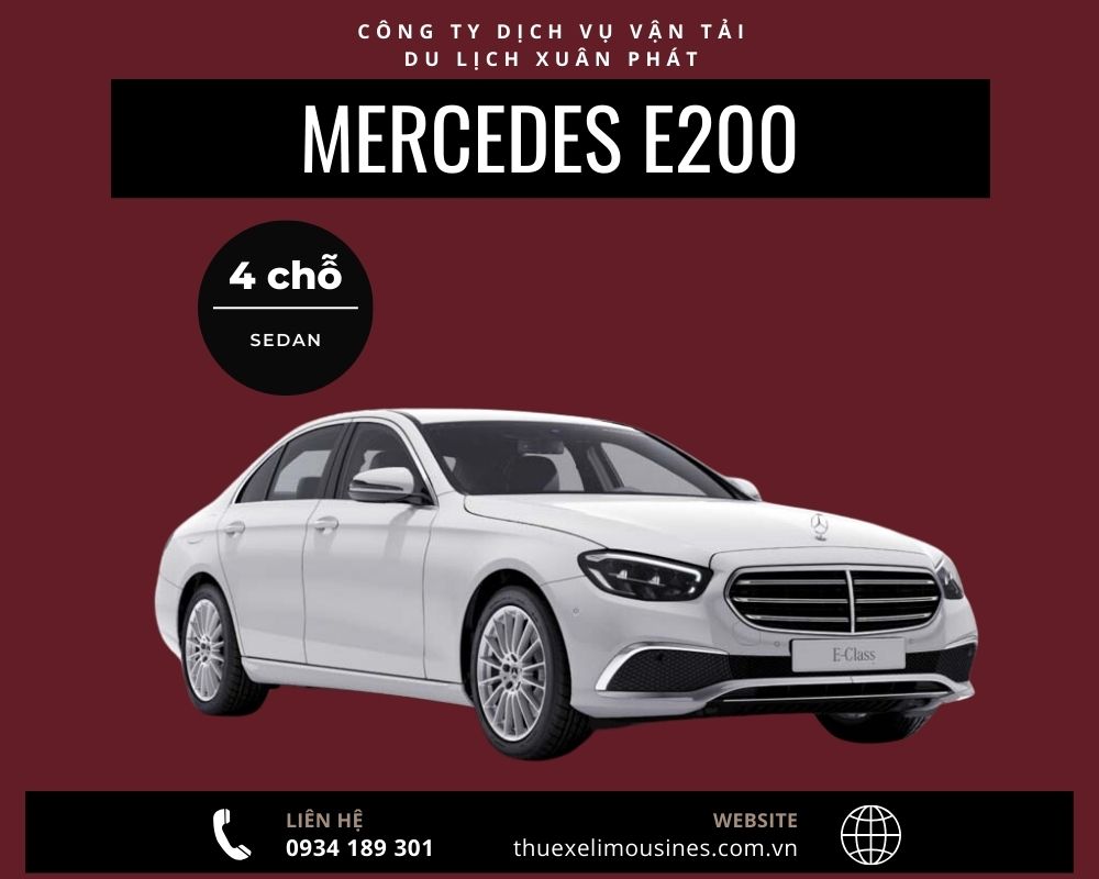 Xe Mercedes E200 bản màu trắng Polar đẳng cấp
