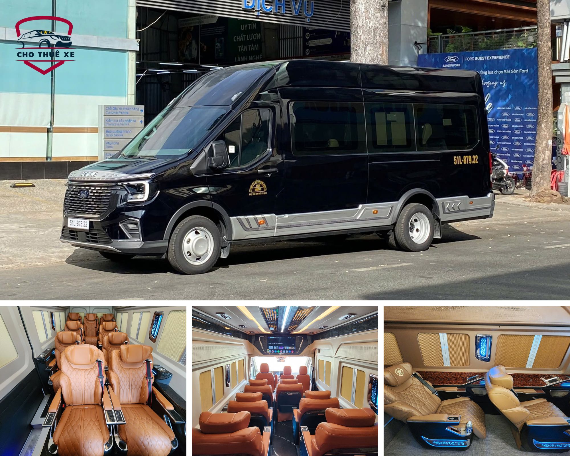 Ford Transit limousine 12 chỗ