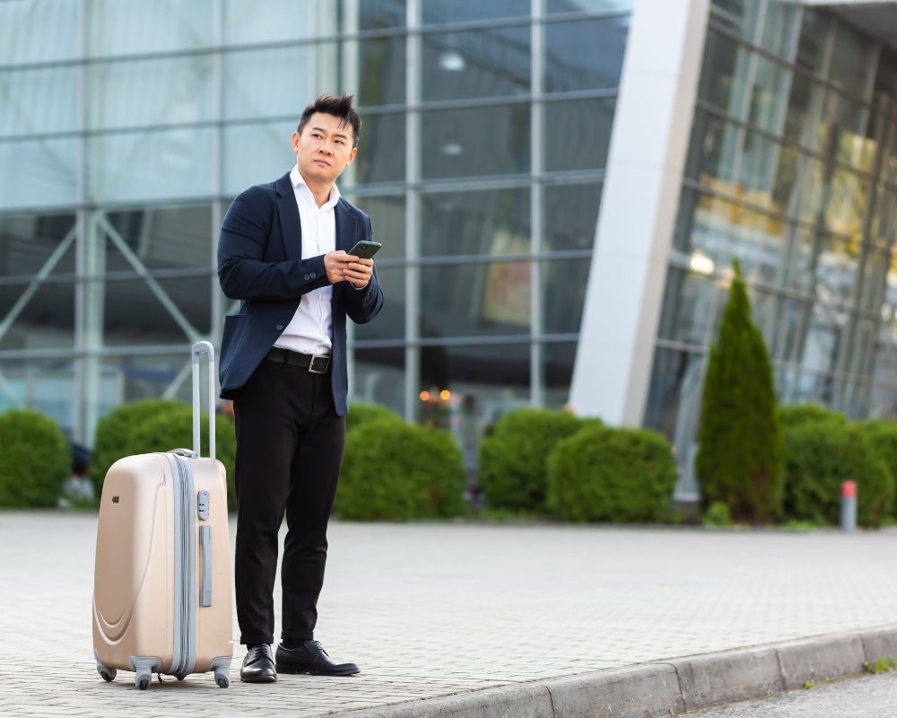 Khách hàng chờ dịch vụ Fast Track đến tại sân bay
