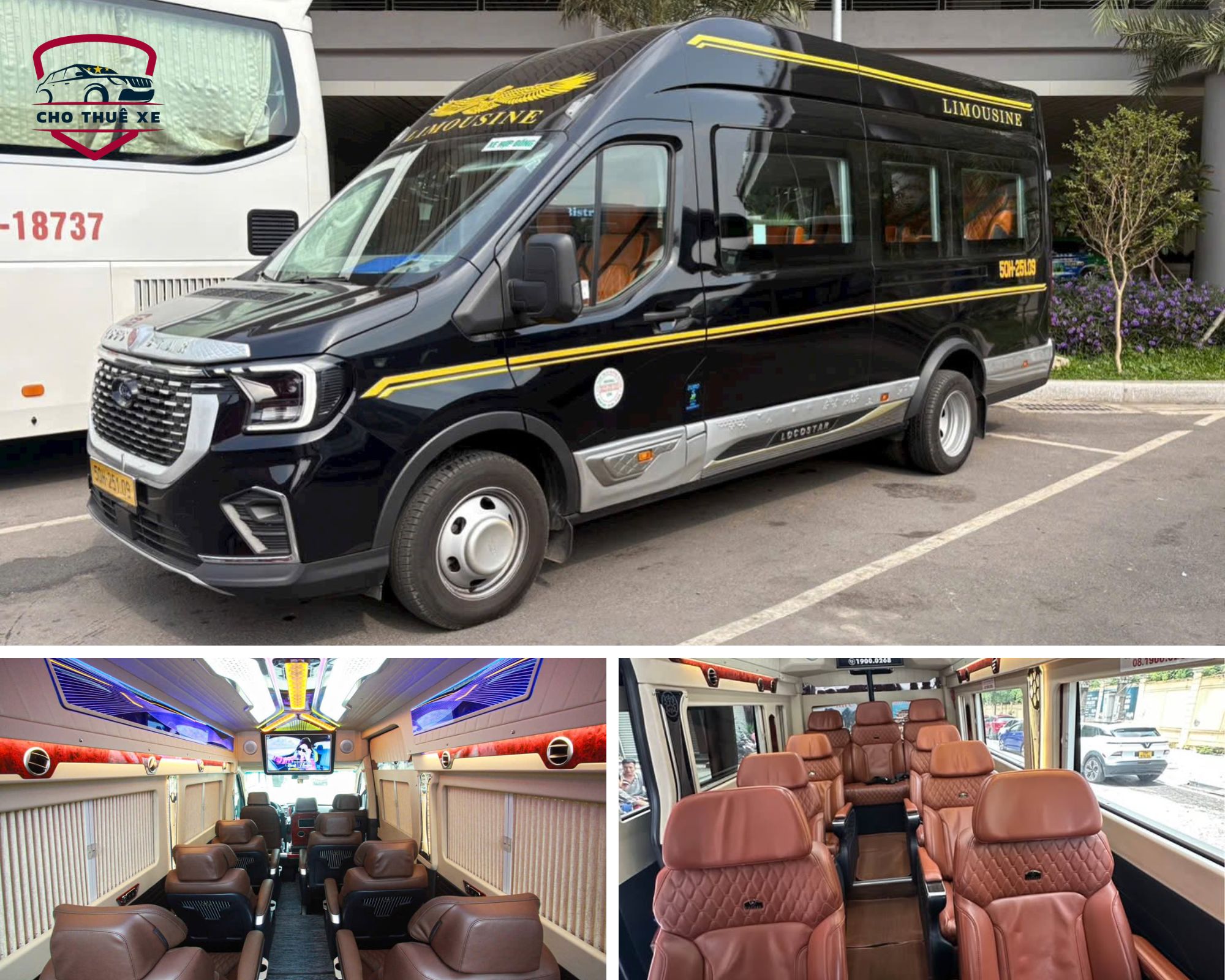 Dòng xe limousine Thượng Đỉnh 12 chỗ dành cho nhóm khách du lịch lớn