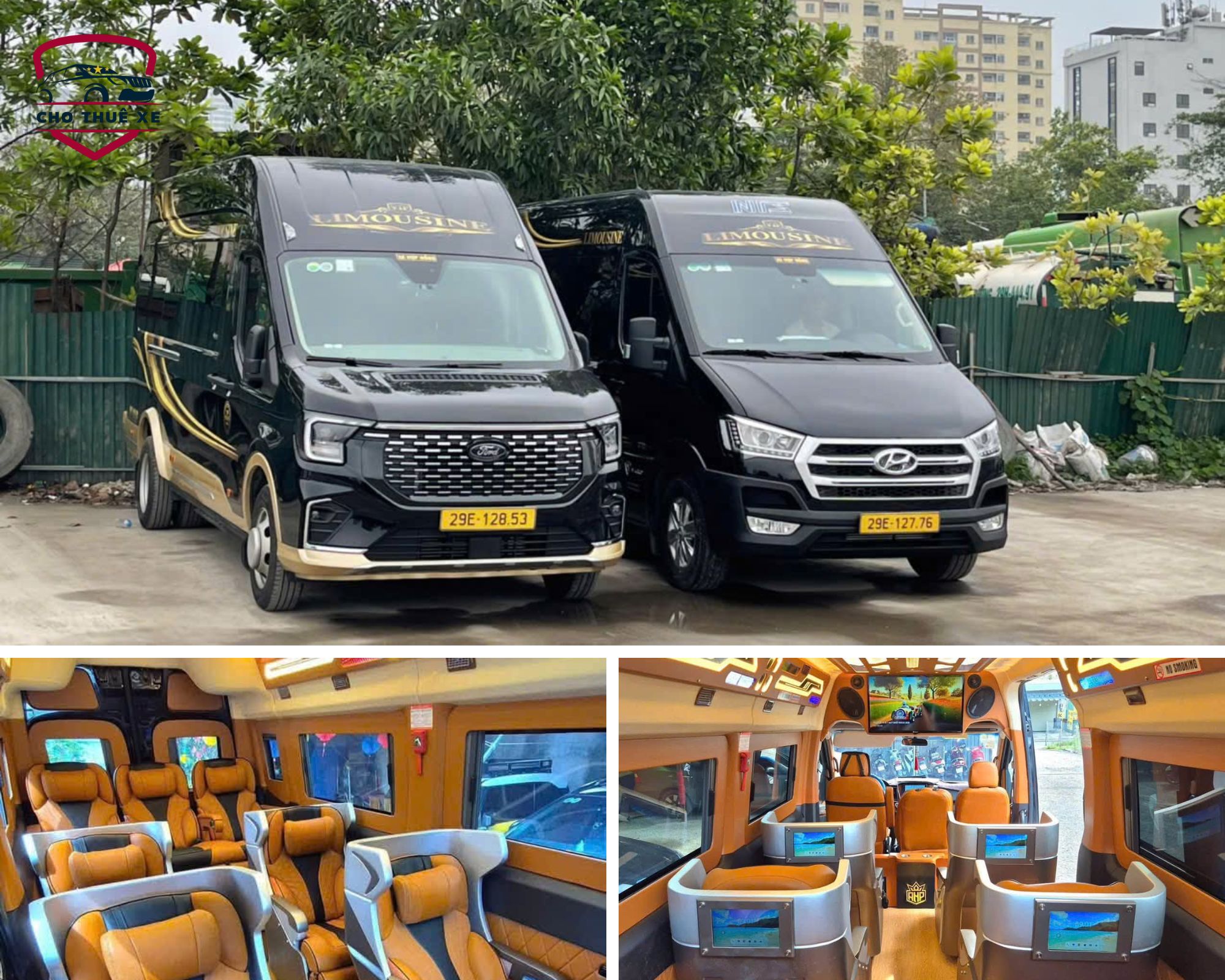 Xe limousine Dcar Ford Transit 9 chỗ cao cấp