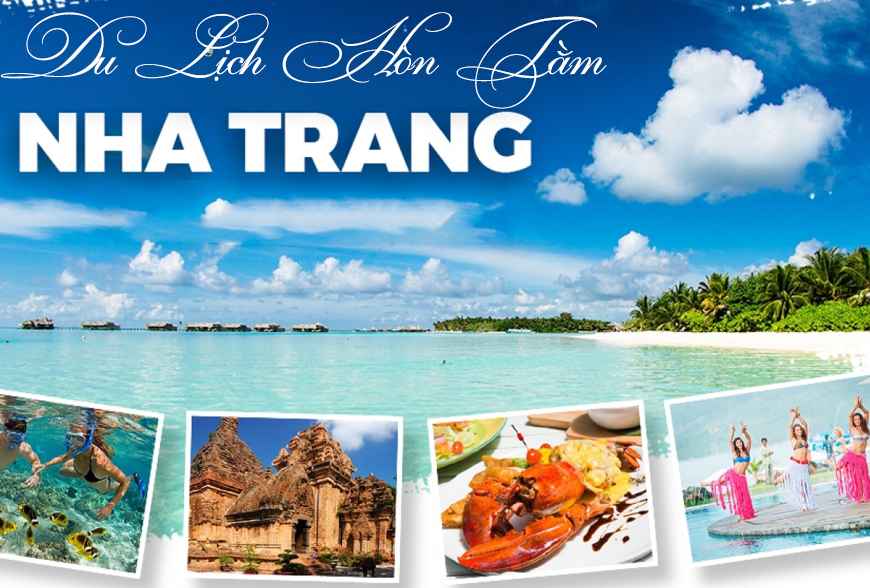 Du lịch Hòn Tằm Nha Trang với nước biển xanh trong
