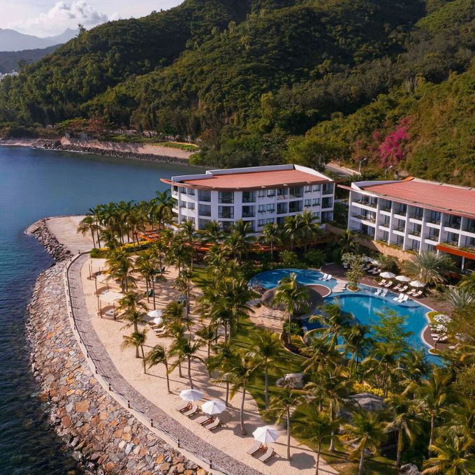 Một góc resort tại biển Nha Trang