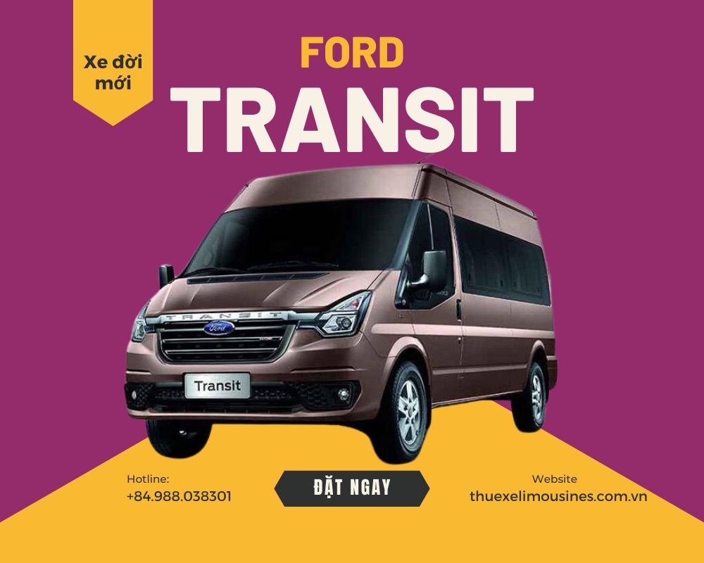 Thuê xe Cần Thơ Ford Transit 16 chỗ