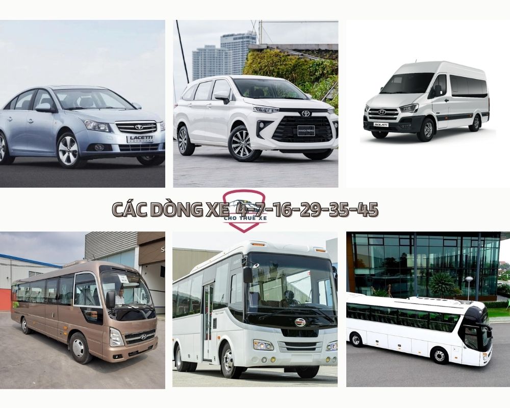 Các dòng xe cho thuê ở Nha Trang