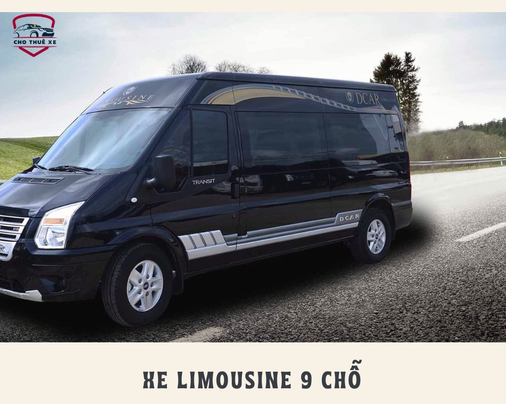 Vẻ ngoài cao cấp của xe Limousine 9 chỗ