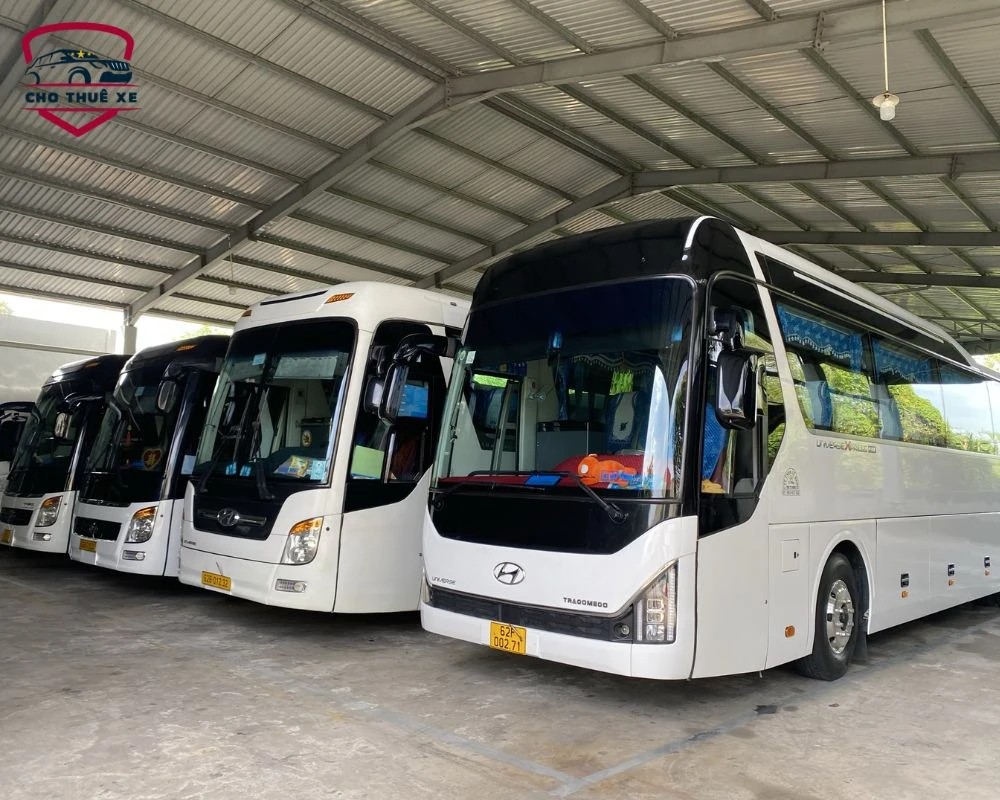 Đội hình xe 45 chỗ đủ các dòng xe