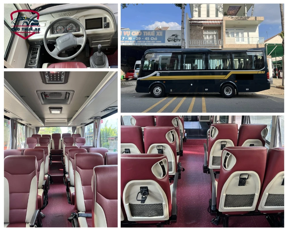 Xe Isuzu Samco 29 chỗ đi Bến Tre