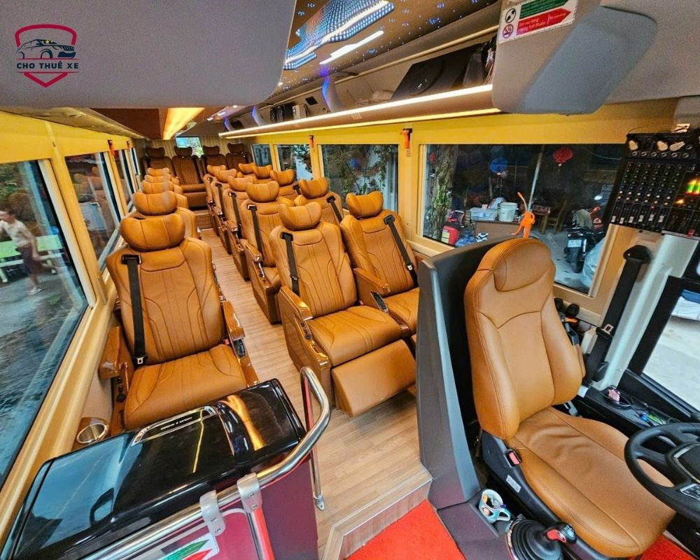 Dàn ghế xe limousine 19 chỗ sang trọng