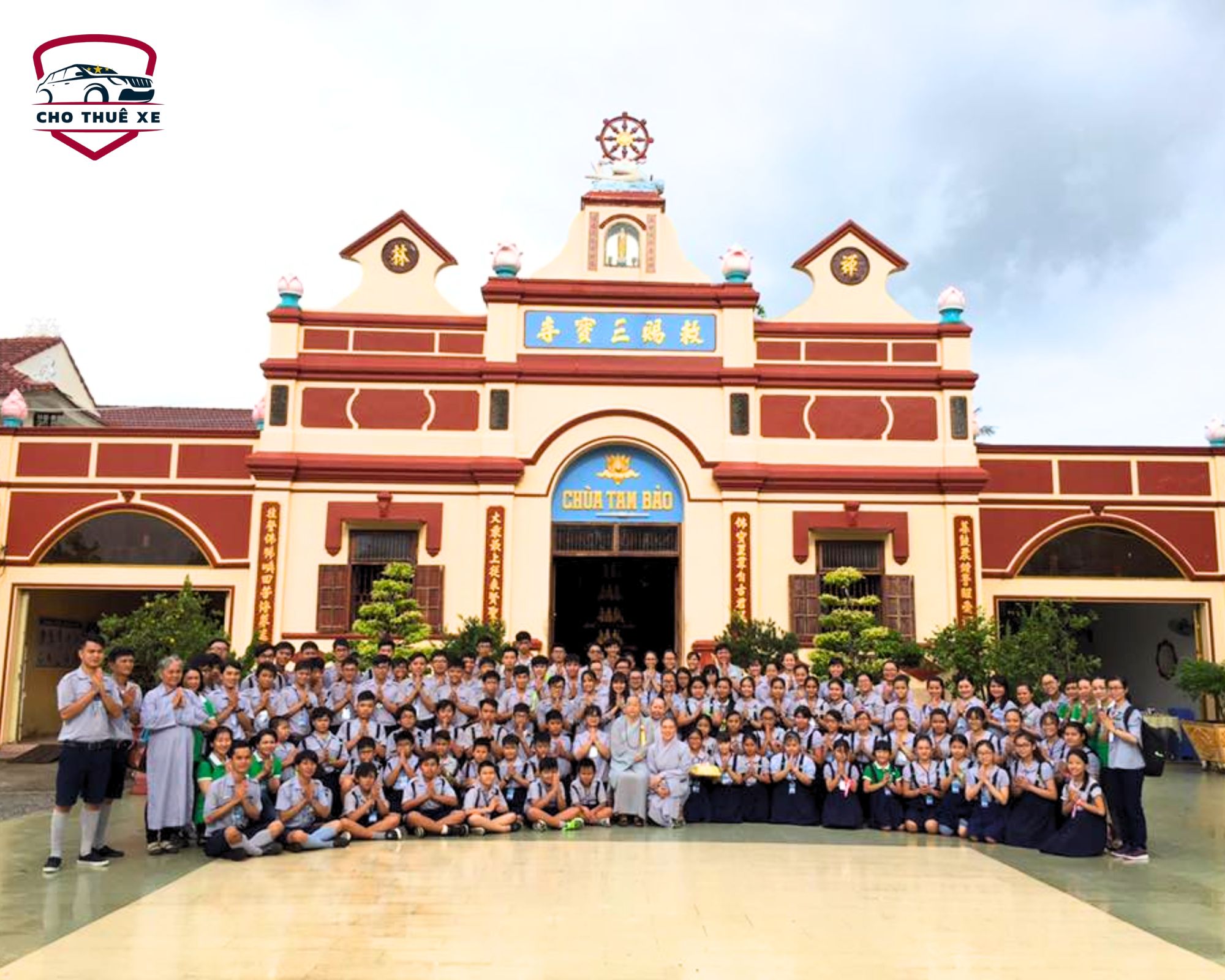 Thuê xe đi Rạch Giá tham quan chùa Sắc Tứ Tam Bảo Tự linh thiêng