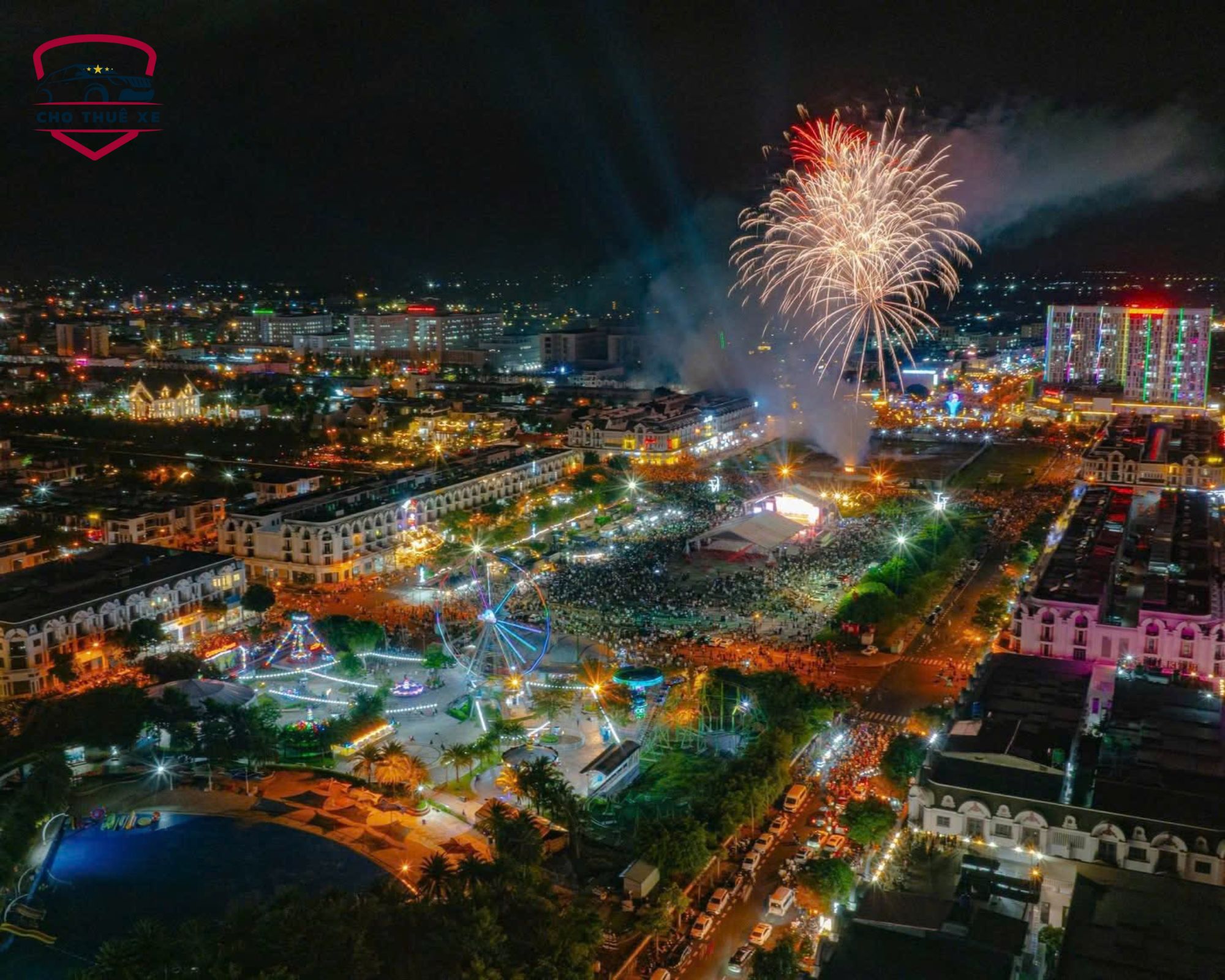 Trải nghiệm thuê xe đi Rạch Giá khám phá Khu đô thị Phú Cường về đêm