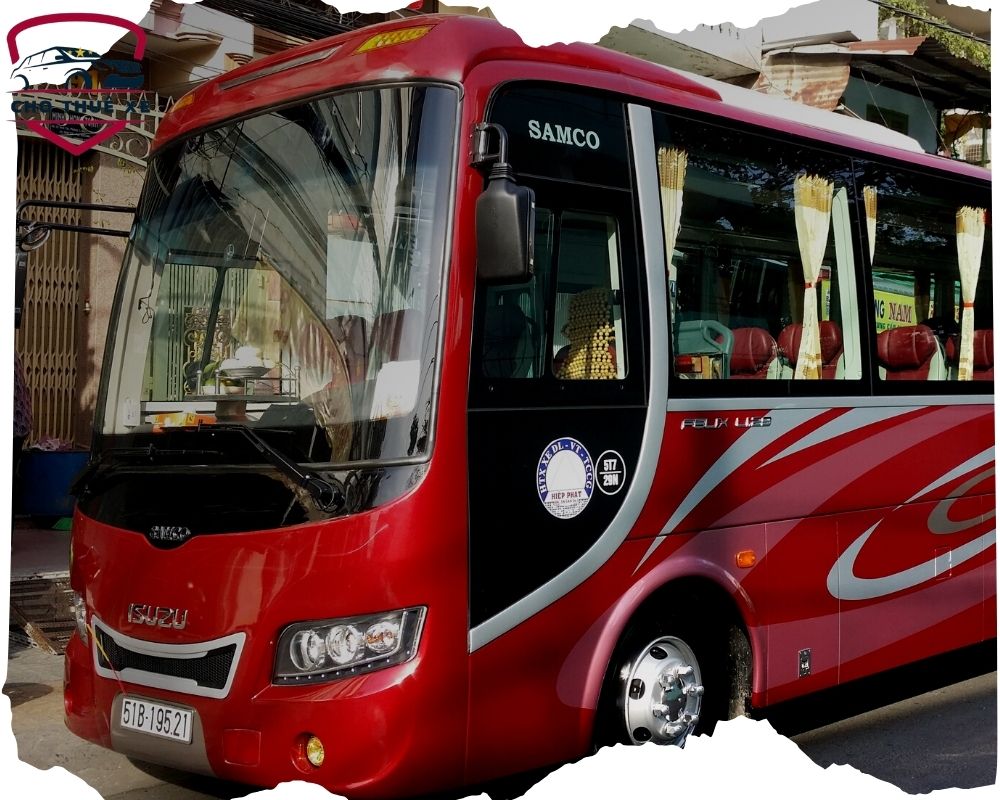 Xe 29 chỗ cho thuê của công ty Anh Minh