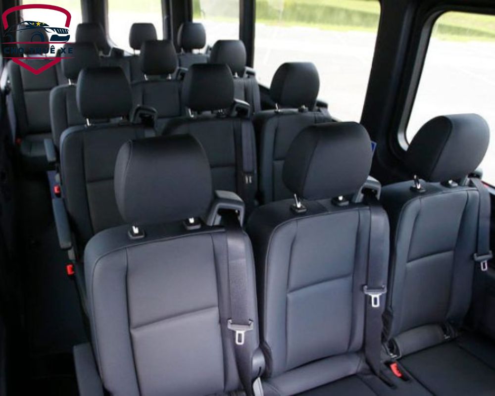 Sơ đồ chỗ ngồi của xe 16 chỗ Mercedes Sprinter