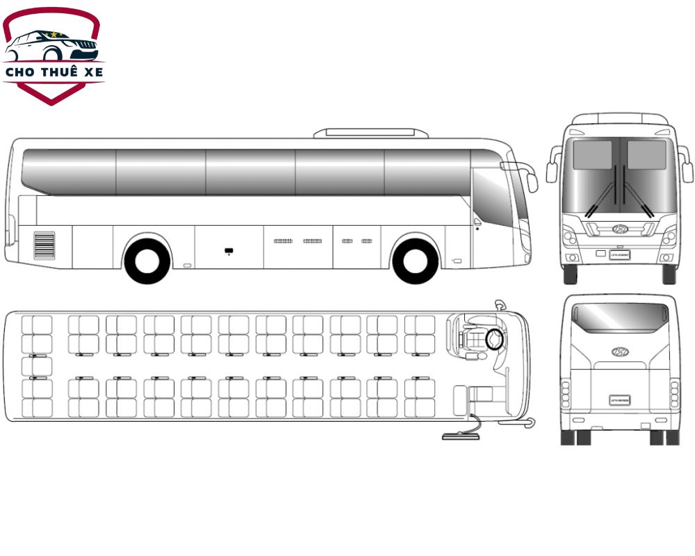 Hiểu rõ sơ đồ xe 45 chỗ là bước quan trọng để có một chuyến đi thoải mái