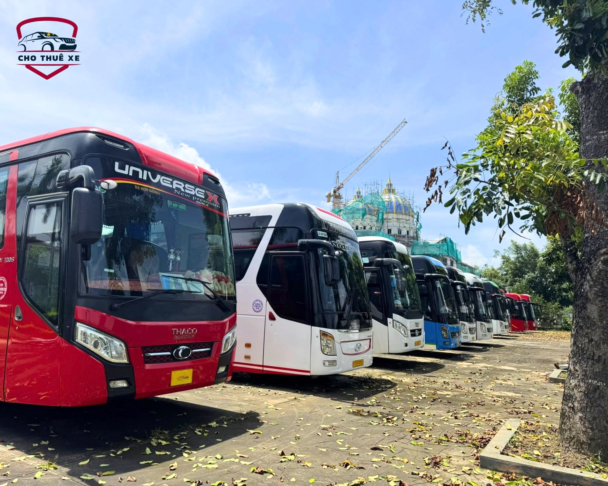 Hình ảnh các xe du lịch 45 chỗ đời mới, phục vụ nhu cầu Thuê xe Biên Hòa đi Tây Ninh