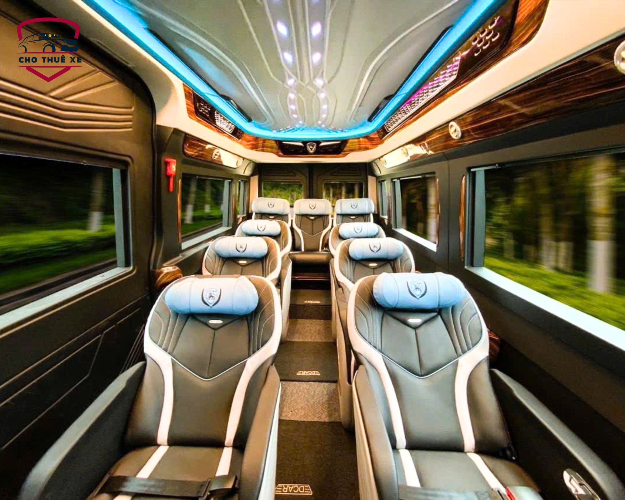Thuê xe limousine đi Cần Thơ 12 chỗ với ghế da êm ái, thiết kế đẳng cấp