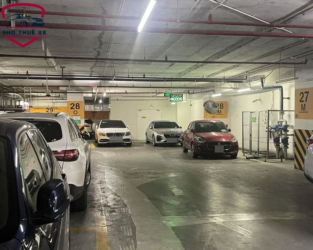 Bãi giữ xe hơi quận 1 ở dưới tầng hầm