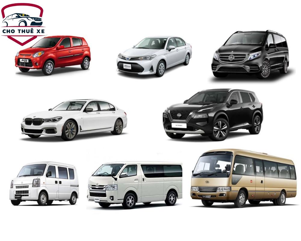 Các loại xe du lịch trên thị trường rất đa dạng