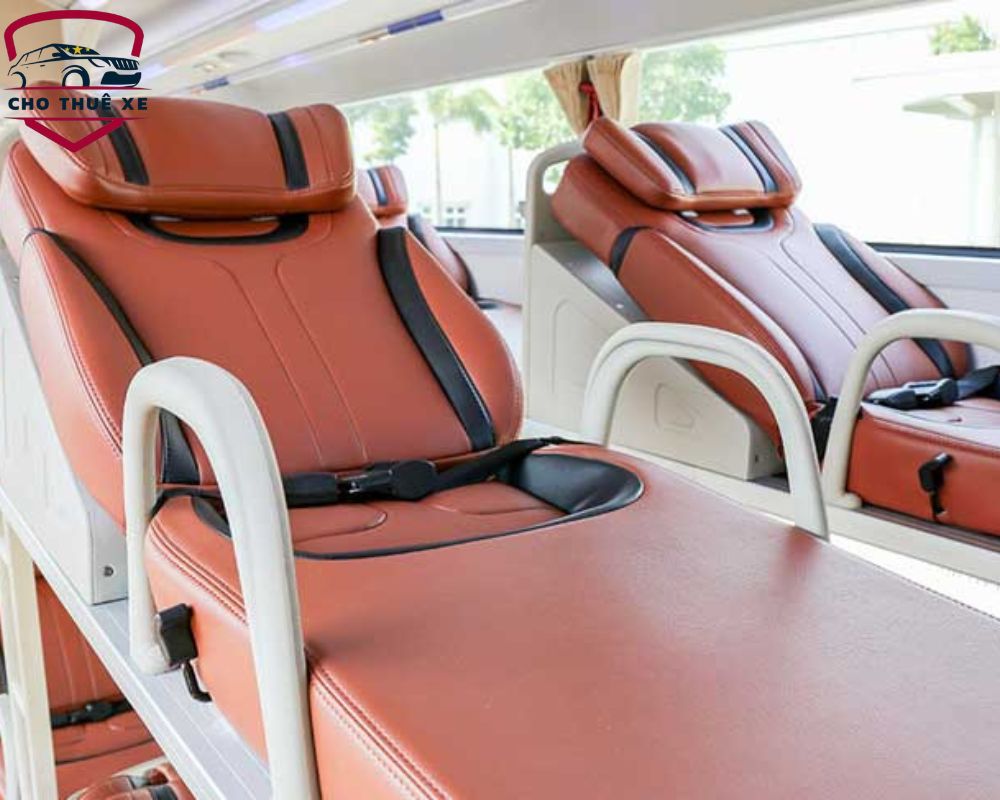 Phần giường nằm trong xe vô cùng êm ái