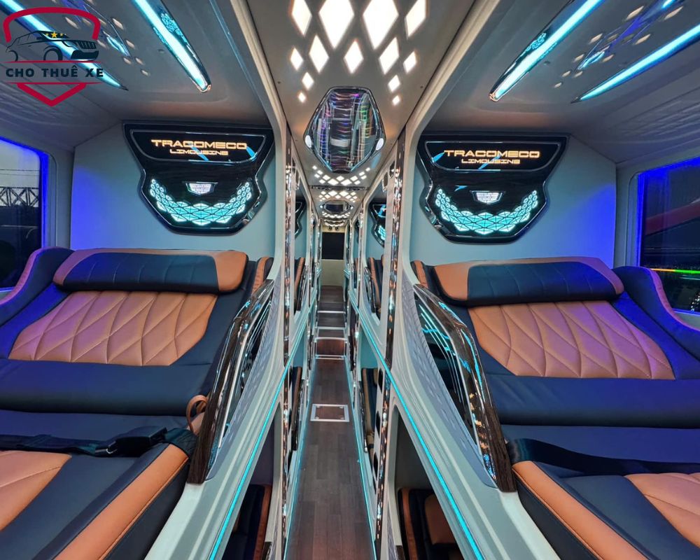 Giá xe giường nằm 45 chỗ càng cao thì nội thất bên trong càng cao cấp