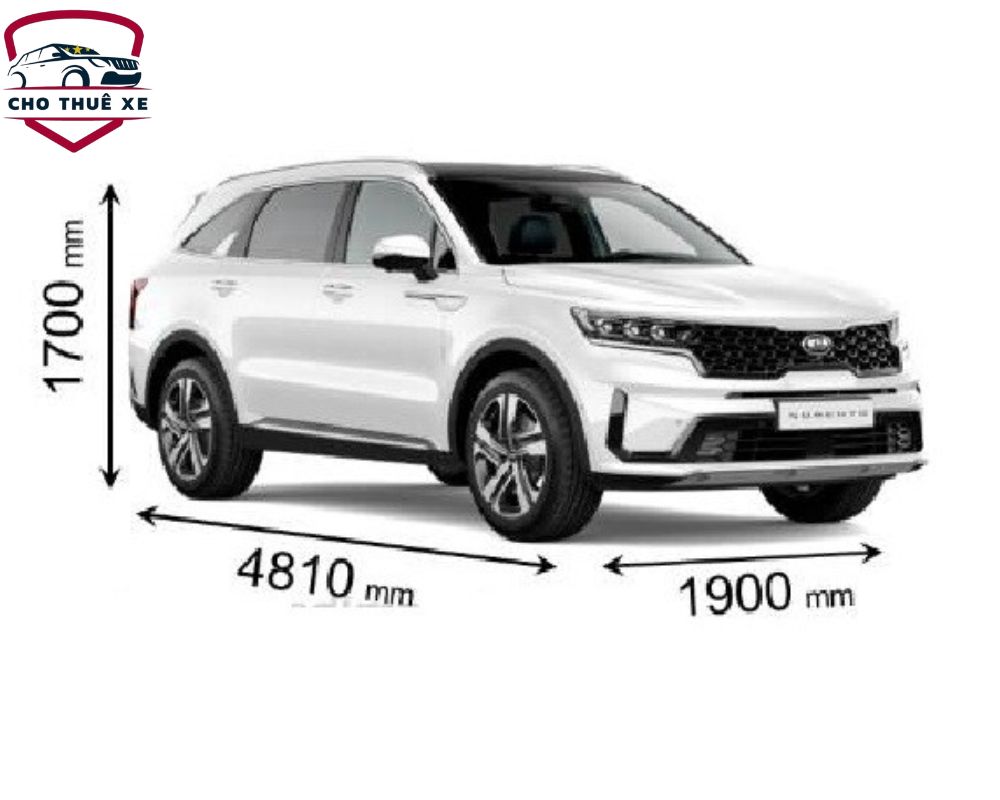 Các thông số kích thước xe 7 chỗ Kia Sorento