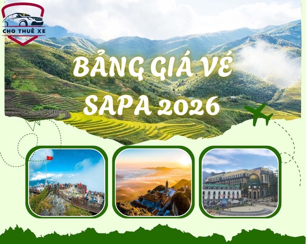 Cập nhật bảng giá vé Sapa 2026