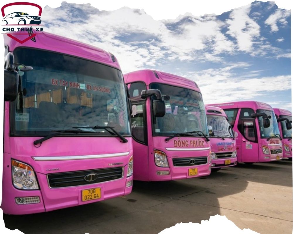 Dàn xe 45 chỗ của nhà xe Đồng Phước