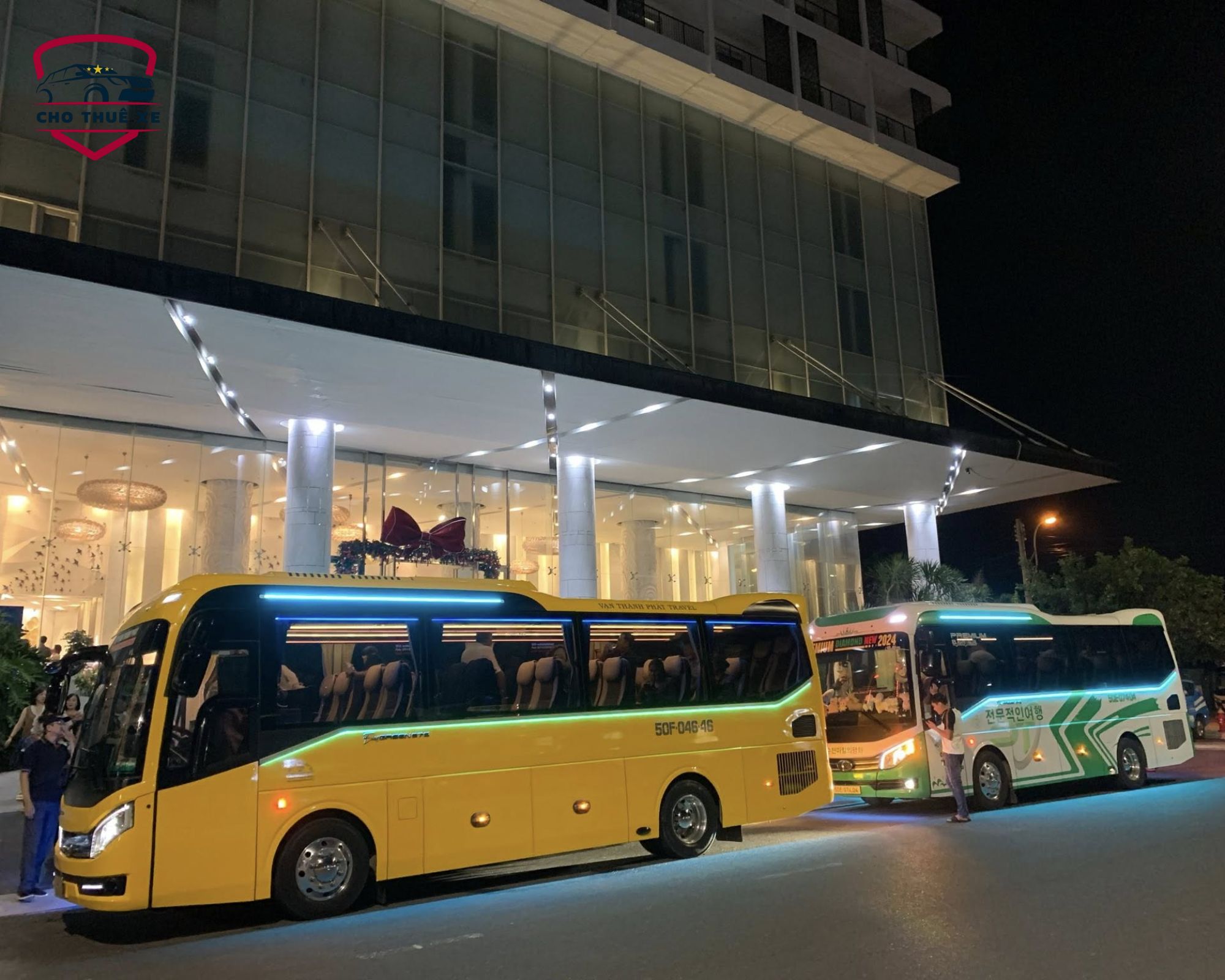 Dàn xe 29 chỗ hiện đại, sẵn sàng phục vụ các đoàn khách du lịch khi thuê xe Sài Gòn đi Ngãi Giao