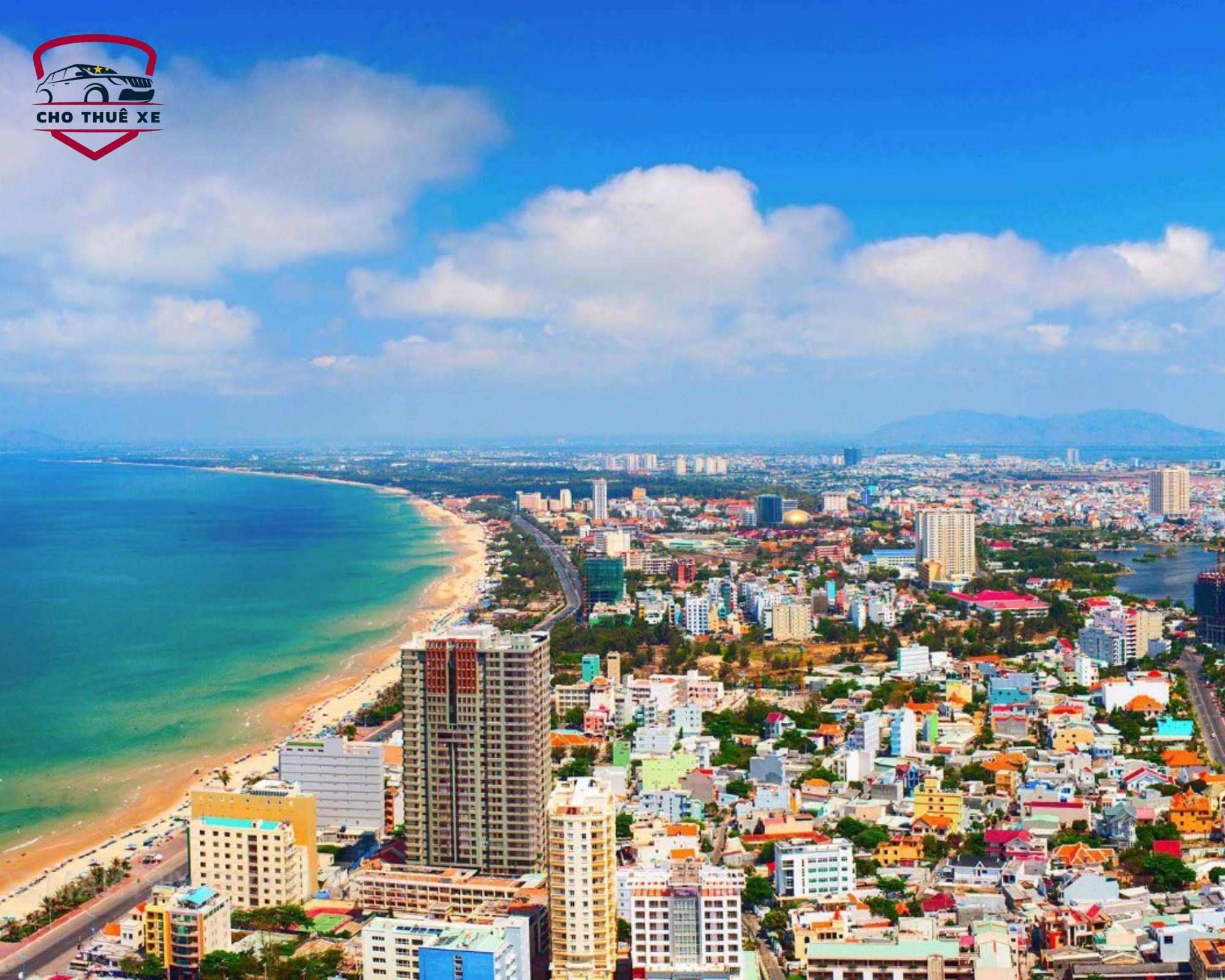 Hình ảnh thành phố Vũng Tàu rực rỡ nắng. Đặt ngay thuê xe 29 chỗ đi Vũng Tàu đời mới