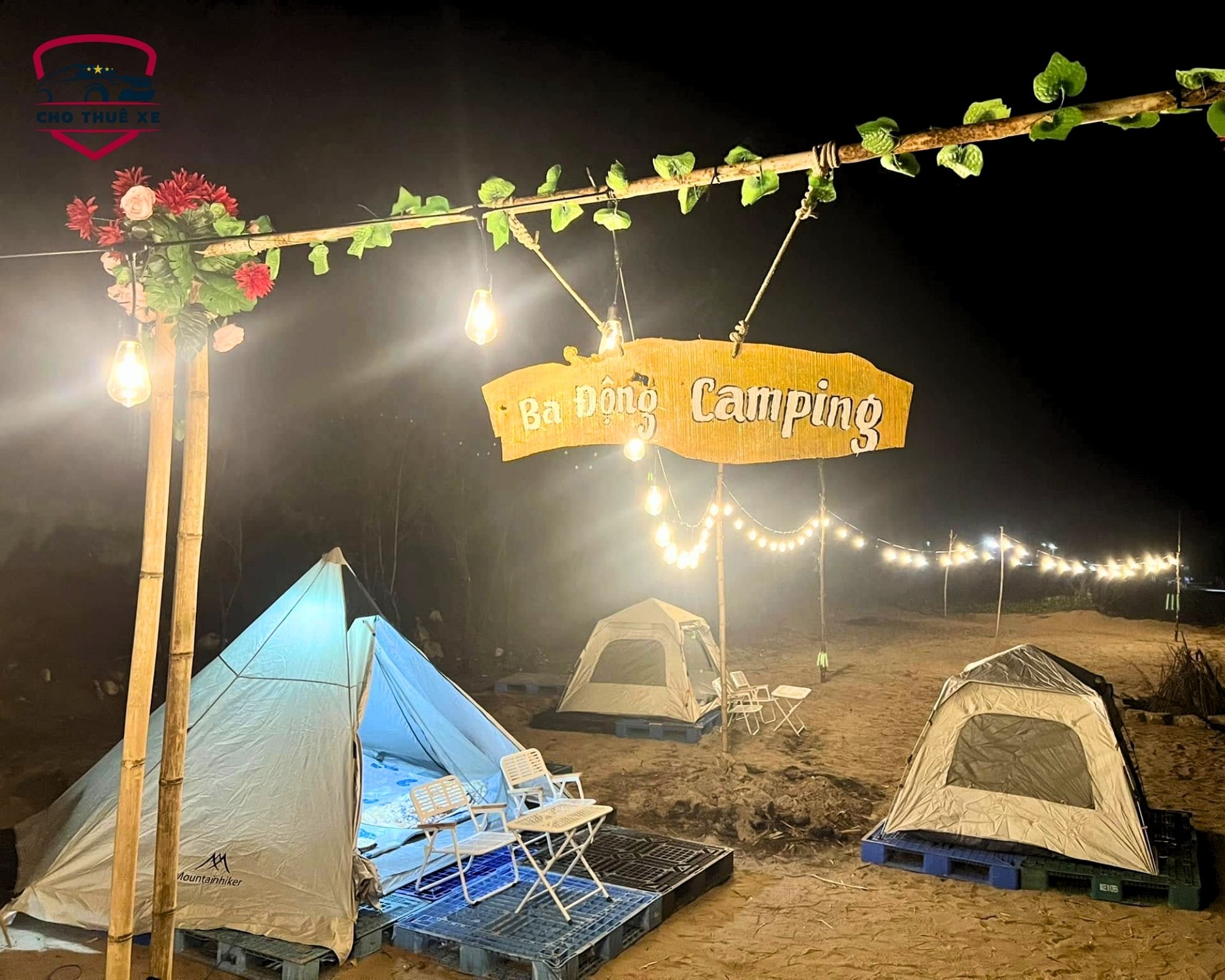 Camping tại biển Ba Động