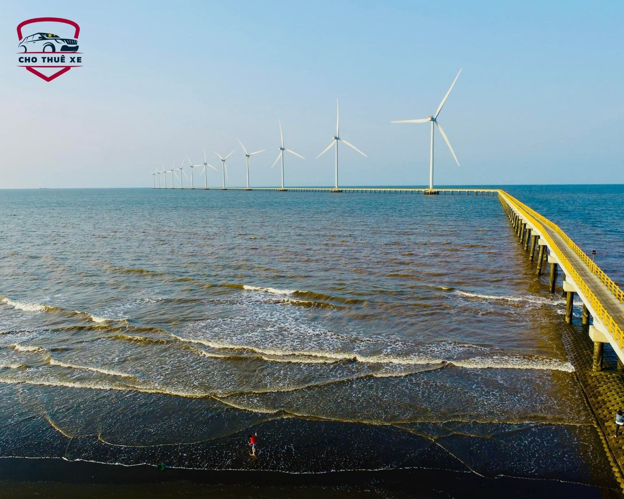 Góc nhìn từ trên cao về biển Ba Động