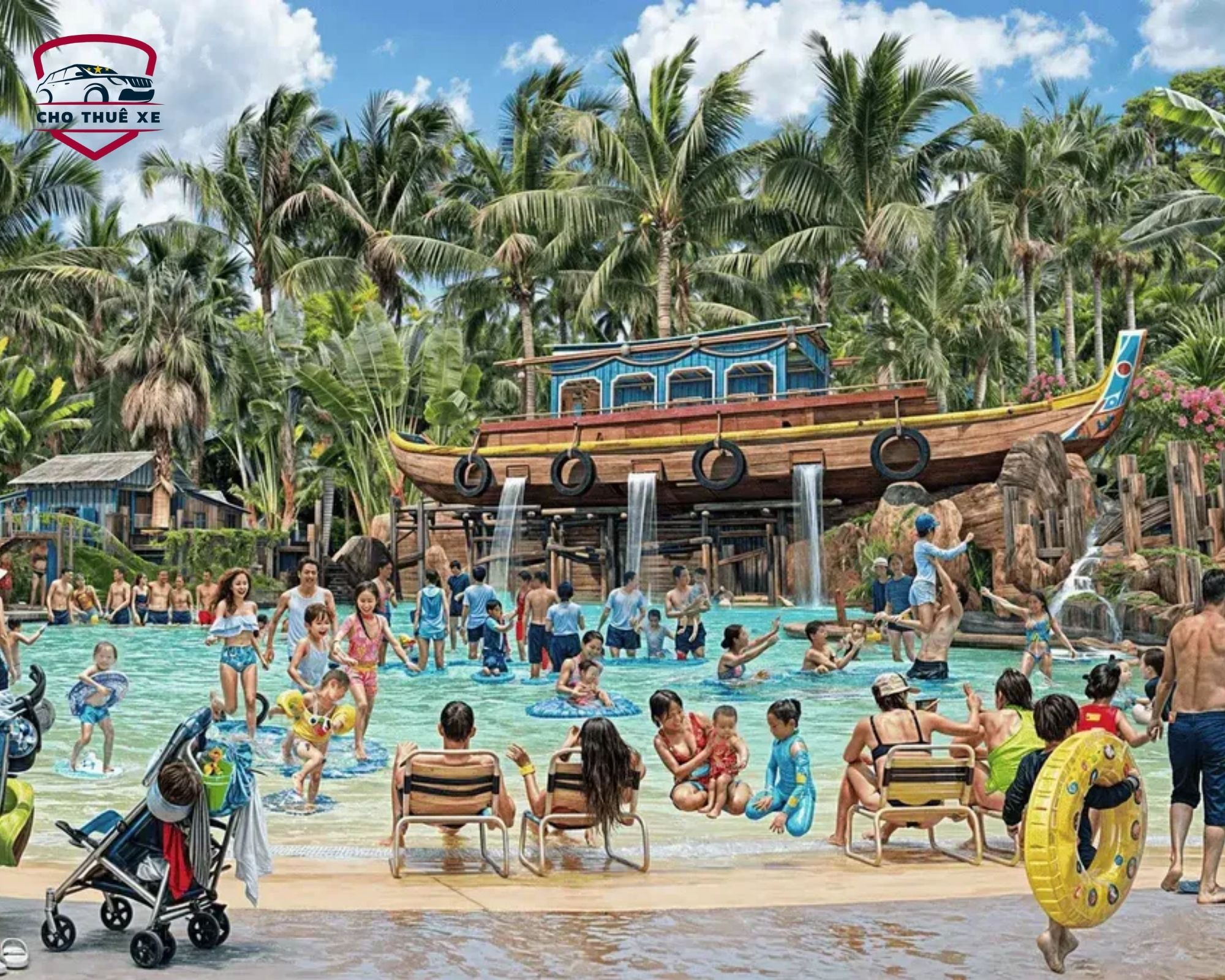 Không gian thư giãn và vui chơi theo chủ đề Nam Bộ xưa tại Sun World Vũng Tàu