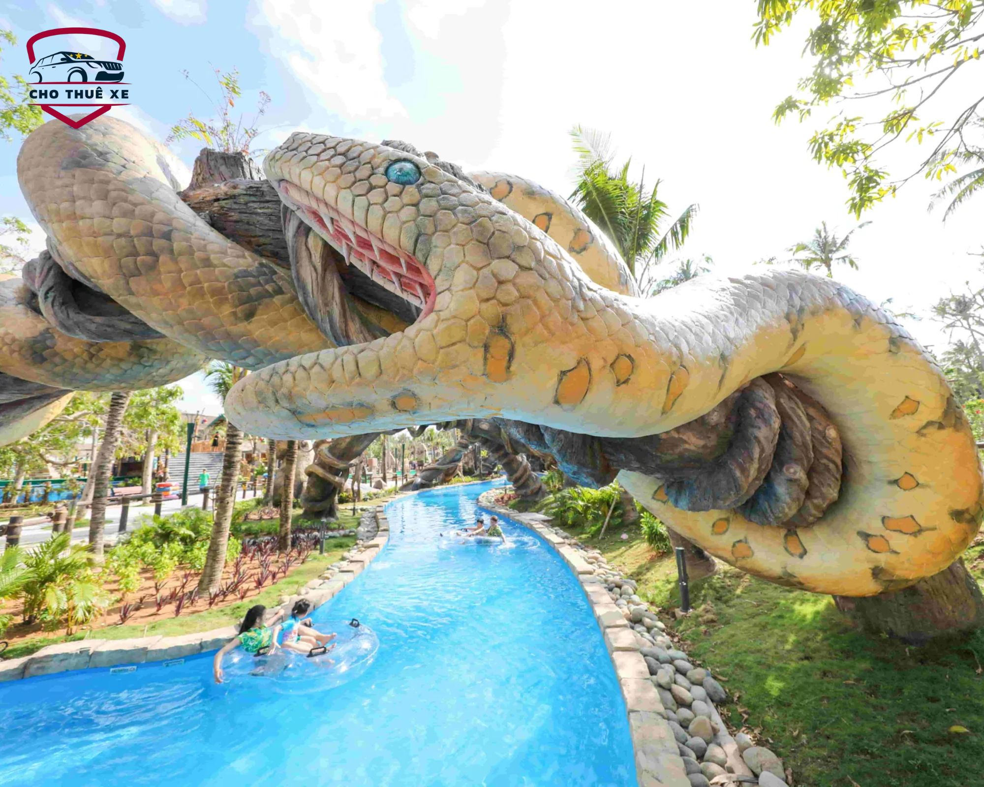 Phân khu khám phá di sản với kiến trúc độc đáo và các trò chơi nước tại Sun World Vũng Tàu